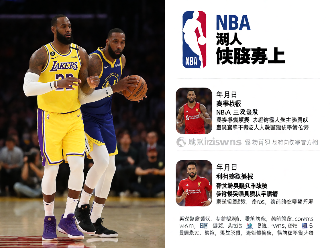 NBA湖人勇士比赛精彩对抗画面